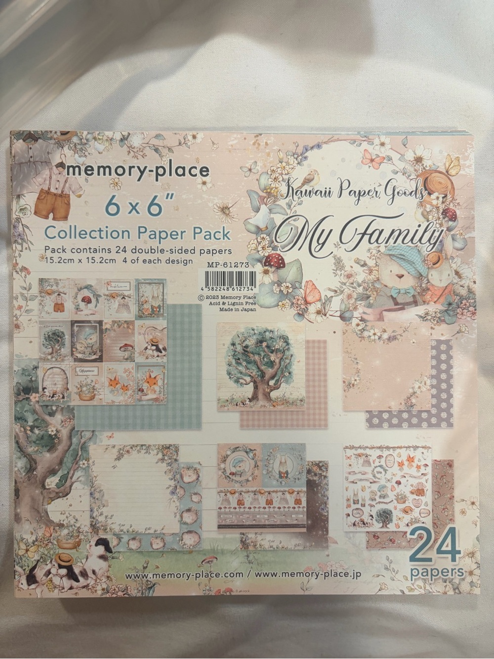 My Family 6x6 Collection Paper Pack - Pastel Blue/Pink